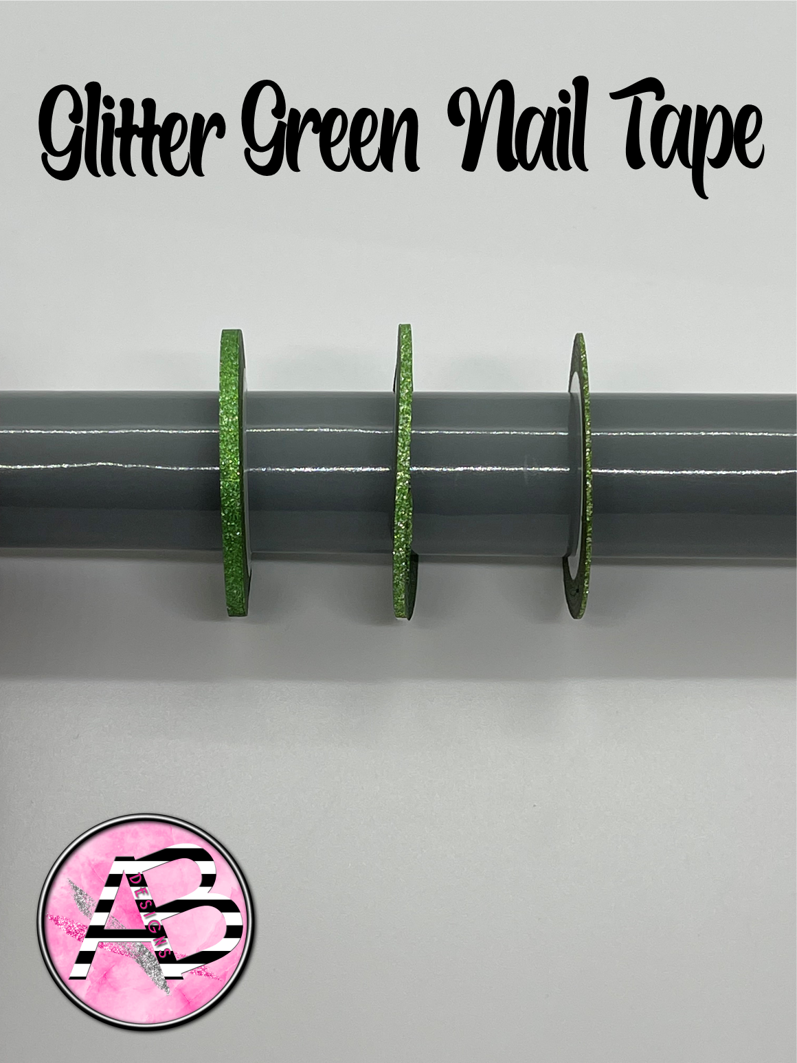 Glitter Green Nail Tape - Striping Tape