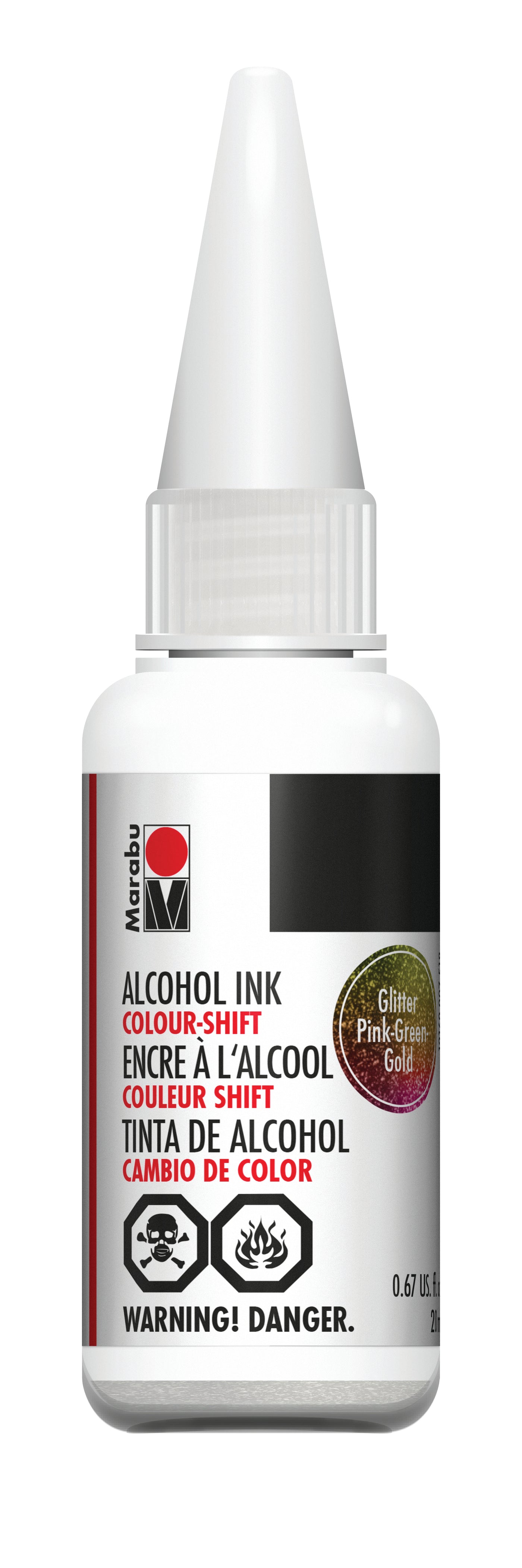 Glitter Pink/Green/Gold Marabu Alcohol Ink 518