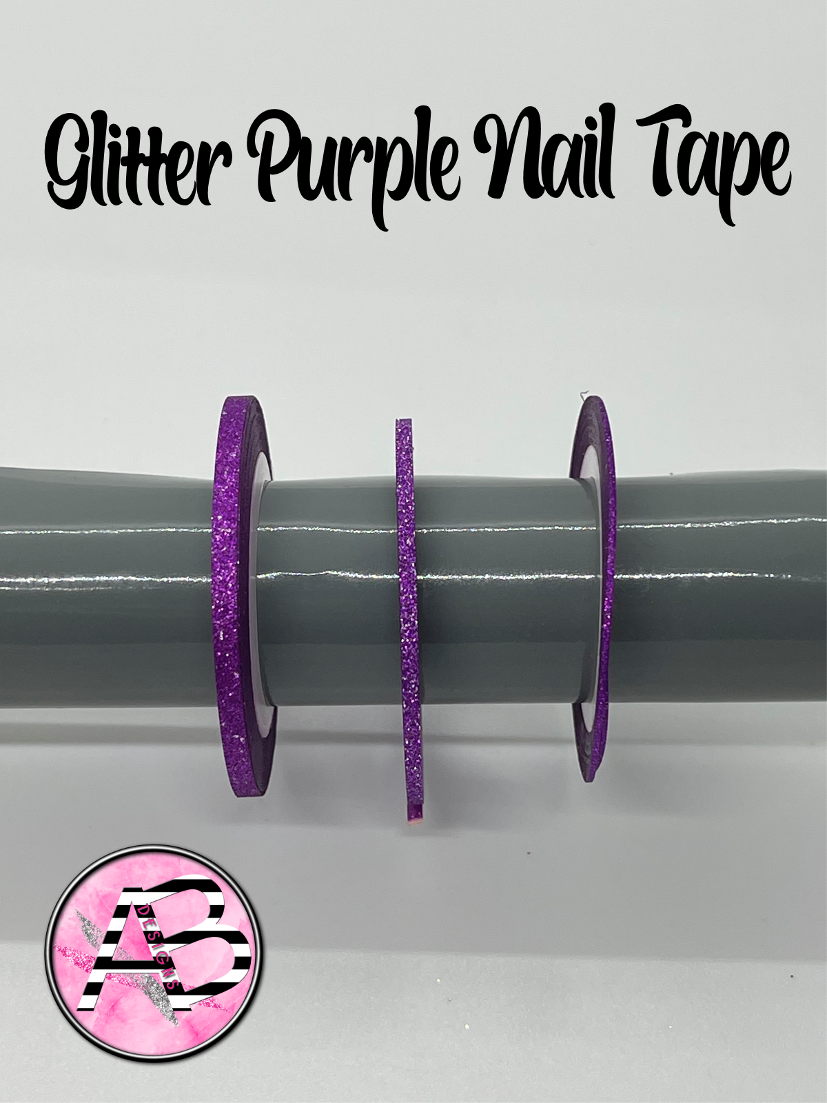 Glitter Purple Nail Tape - Striping Tape