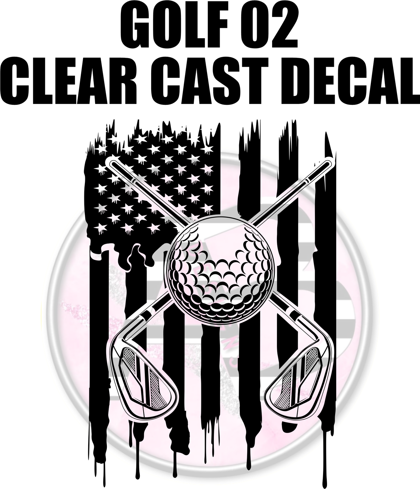 Golf 02 - Clear Cast Decal