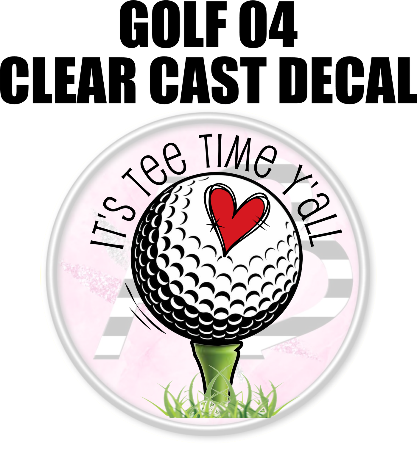 Golf 04 - Clear Cast Decal