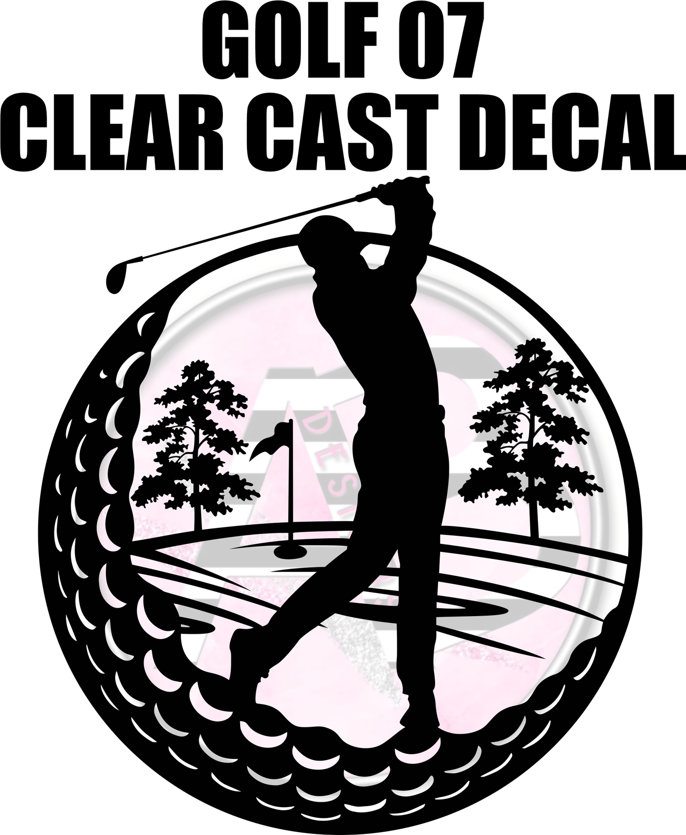 Golf 07 - Clear Cast Decal