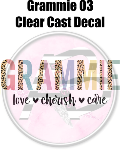 Grammie 03 - Clear Cast Decal