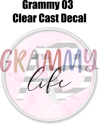 Grammy 03 - Clear Cast Decal