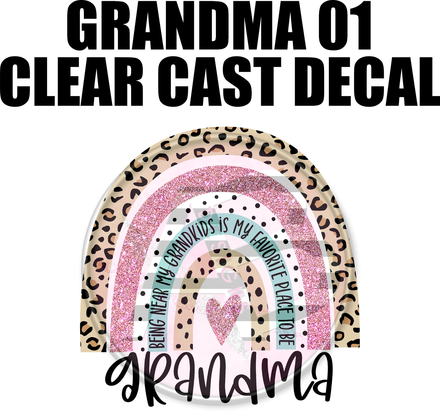 Grandma 01 - Clear Cast Decal