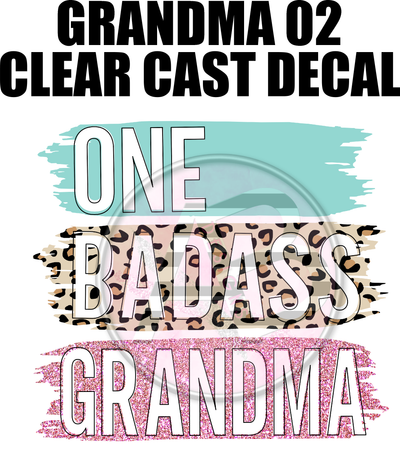 Grandma 02 - Clear Cast Decal
