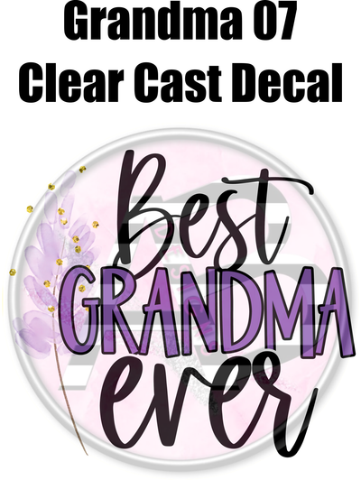 Grandma 07 - Clear Cast Decal - 01