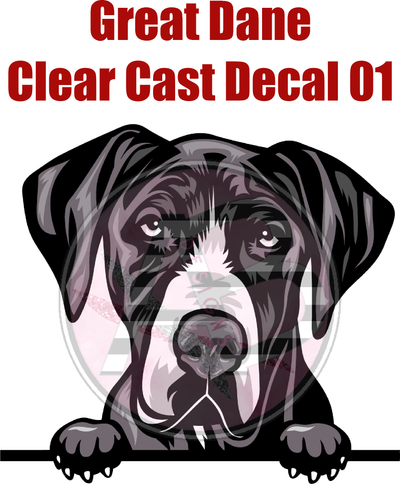 Great Dane 01 - Clear Cast Decal