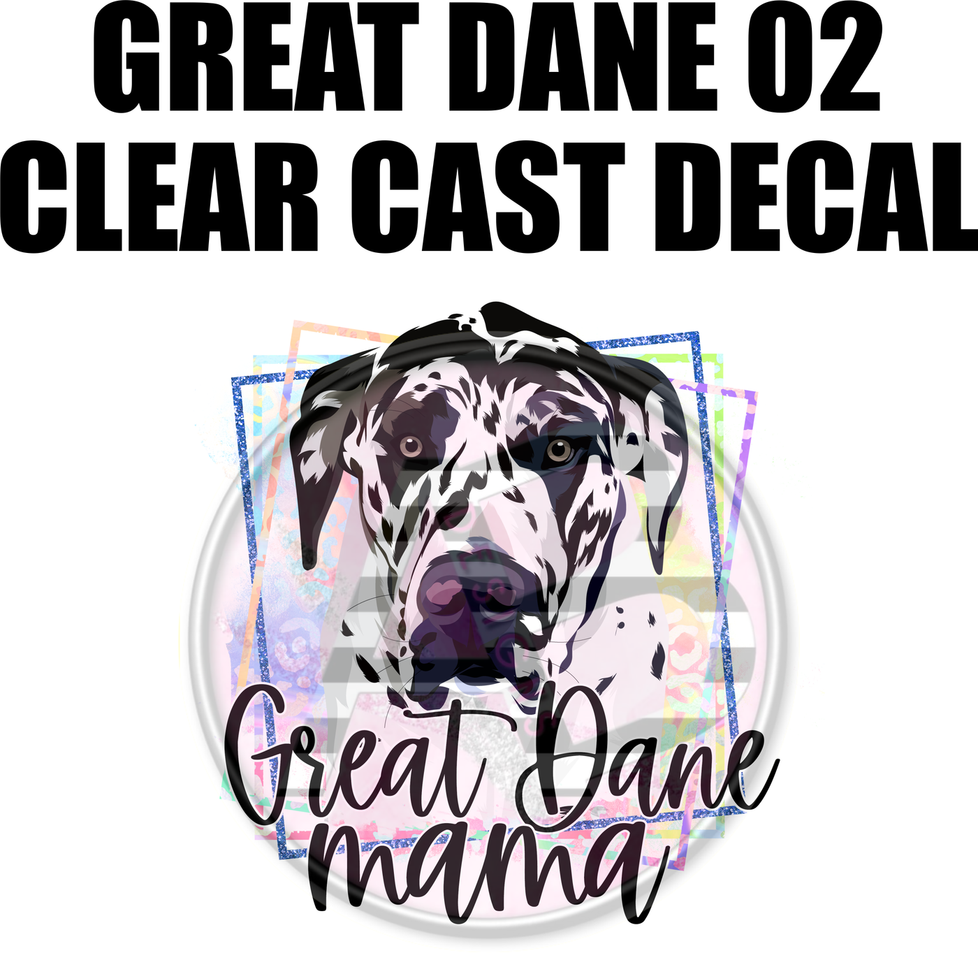 Great Dane 02 - Clear Cast Decal