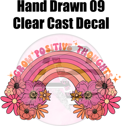 Hand Drawn 09 - Clear Cast Decal