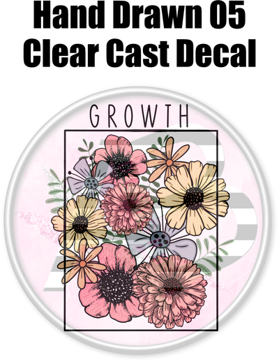 Hand Drawn 05 - Clear Cast Decal