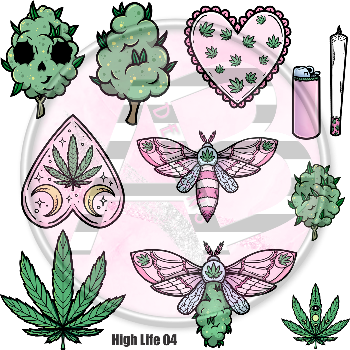 High Life 04 Full Sheet 12x12 - Clear Sheet