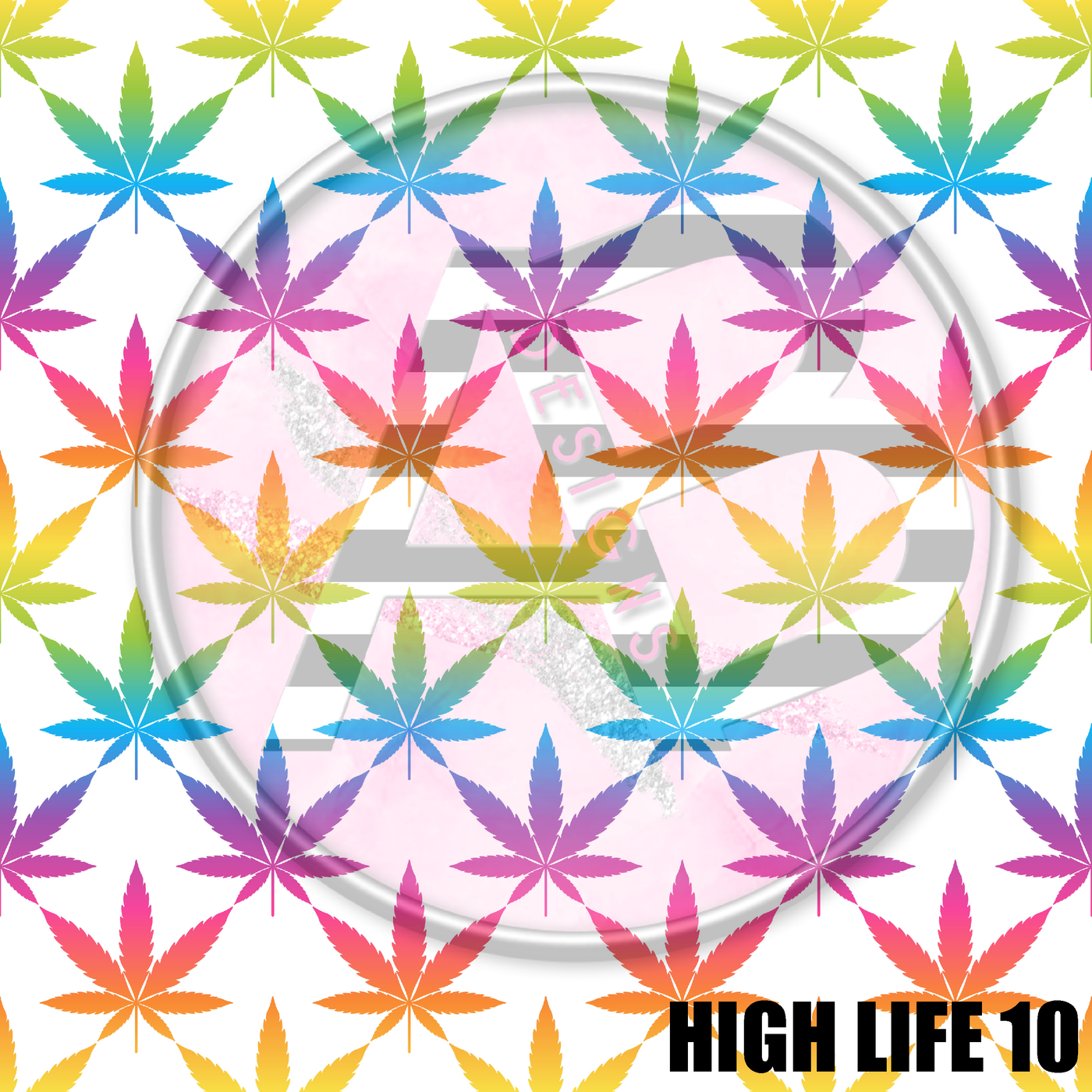 Adhesive Patterned Vinyl - High Life 10