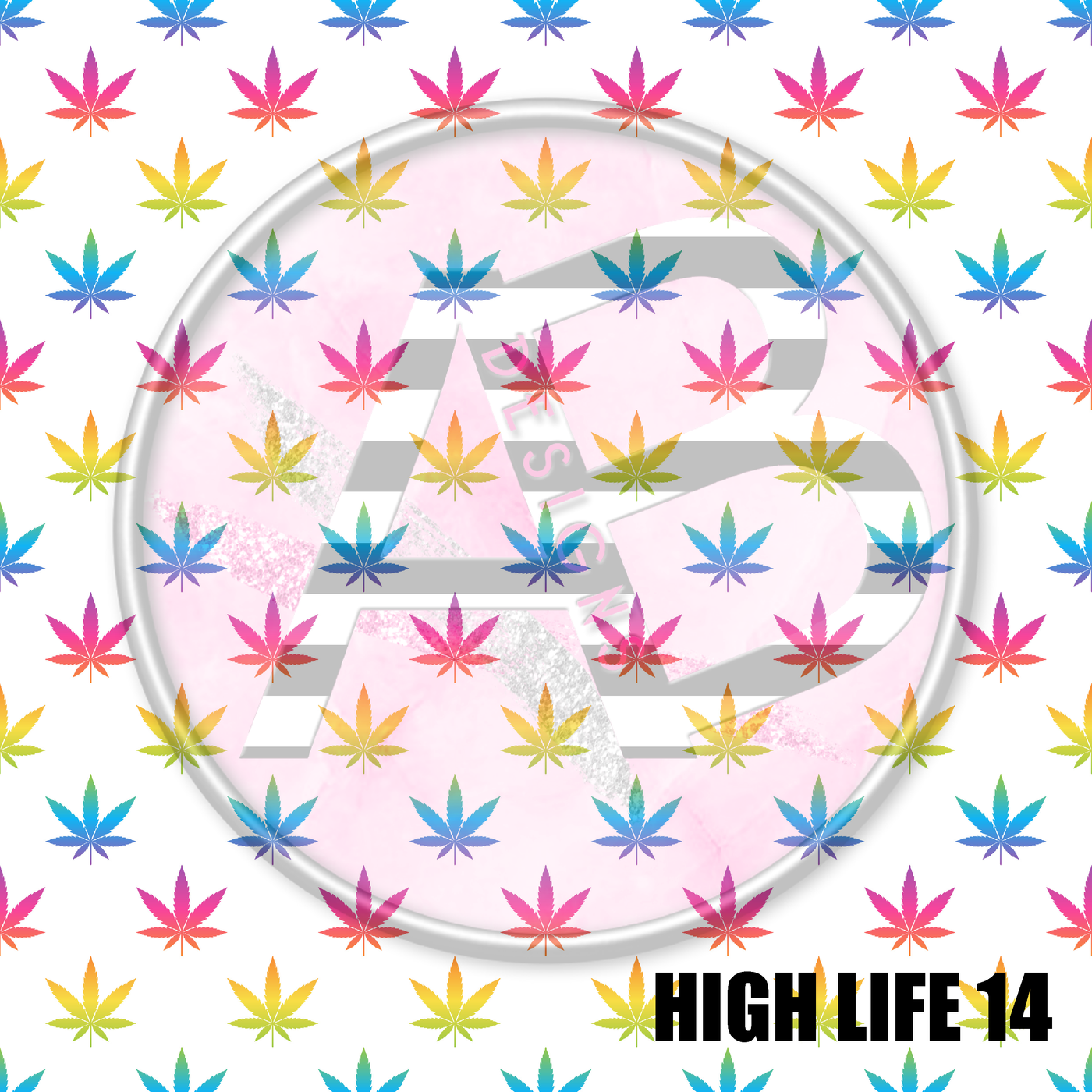 Adhesive Patterned Vinyl - High Life 14