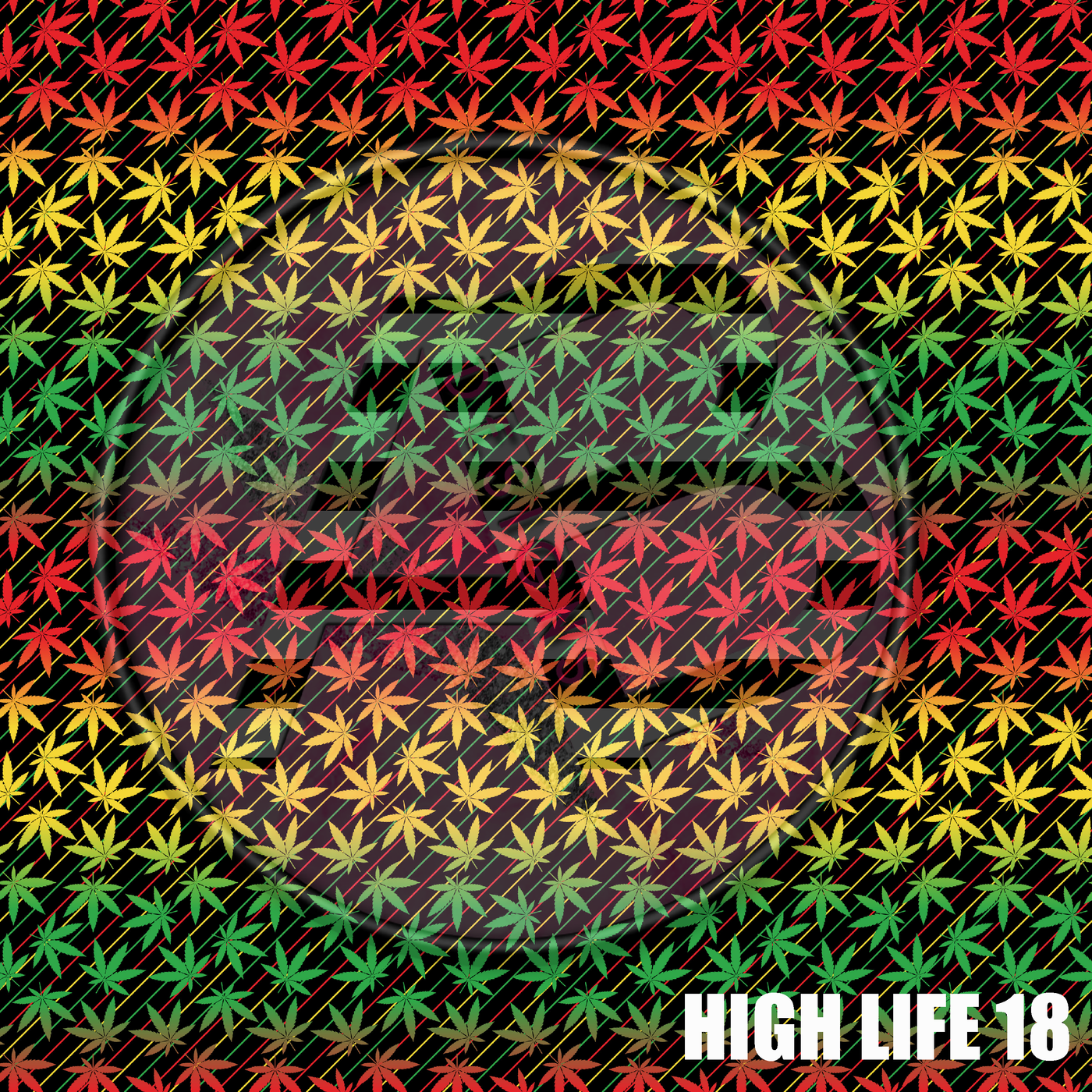 Adhesive Patterned Vinyl - High Life 18