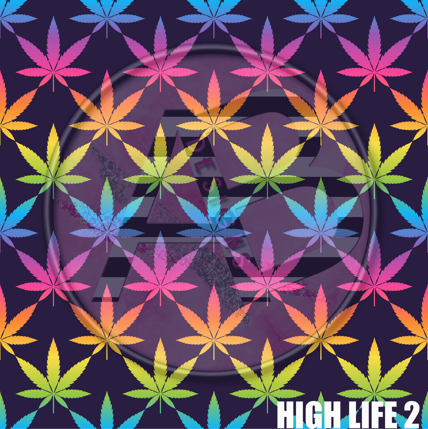 Adhesive Patterned Vinyl - High Life 2