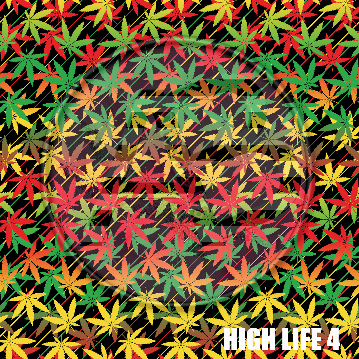 Adhesive Patterned Vinyl - High Life 4