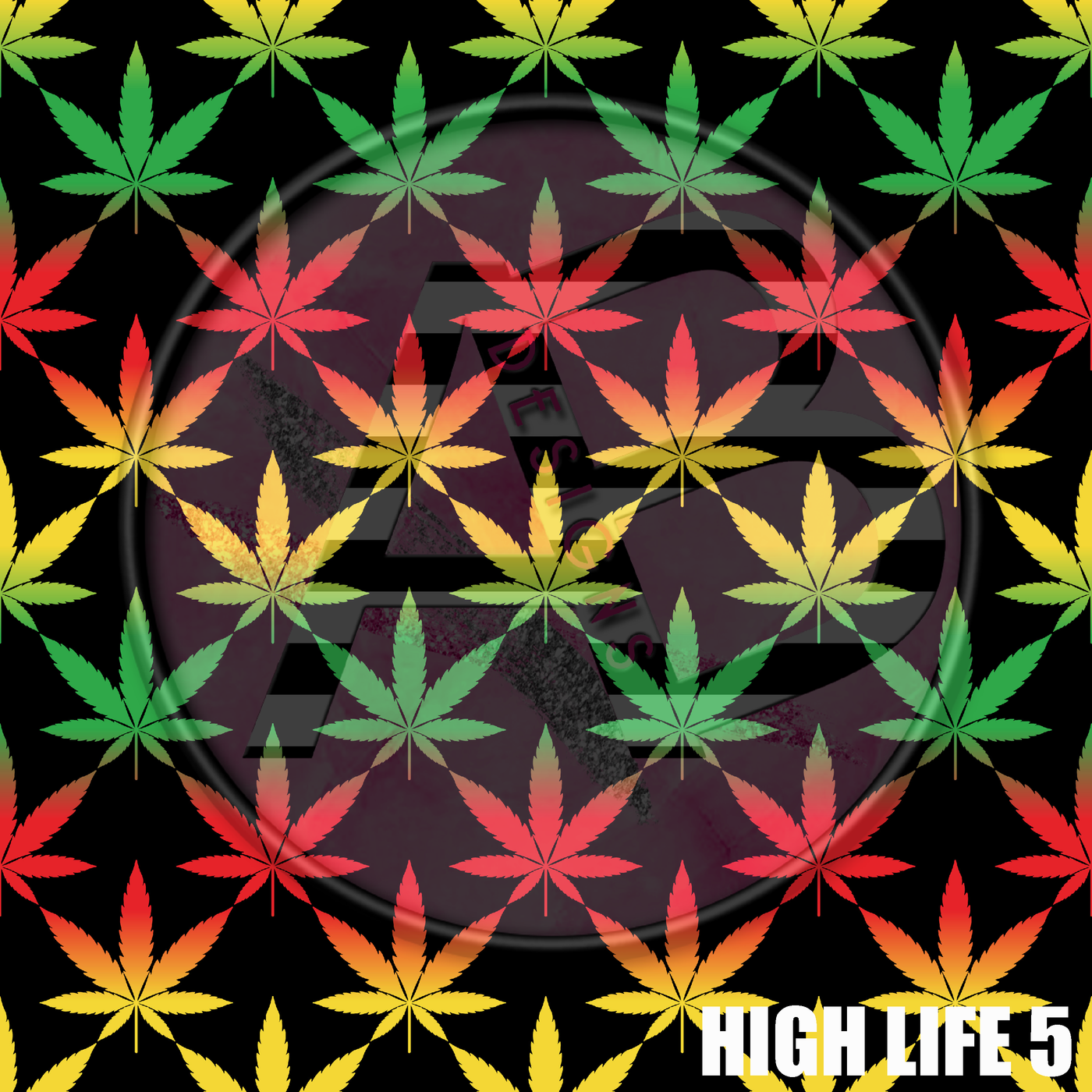 Adhesive Patterned Vinyl - High Life 5