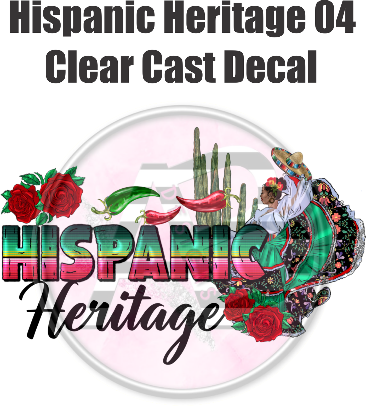 Hispanic Heritage 04 - Clear Cast Decal