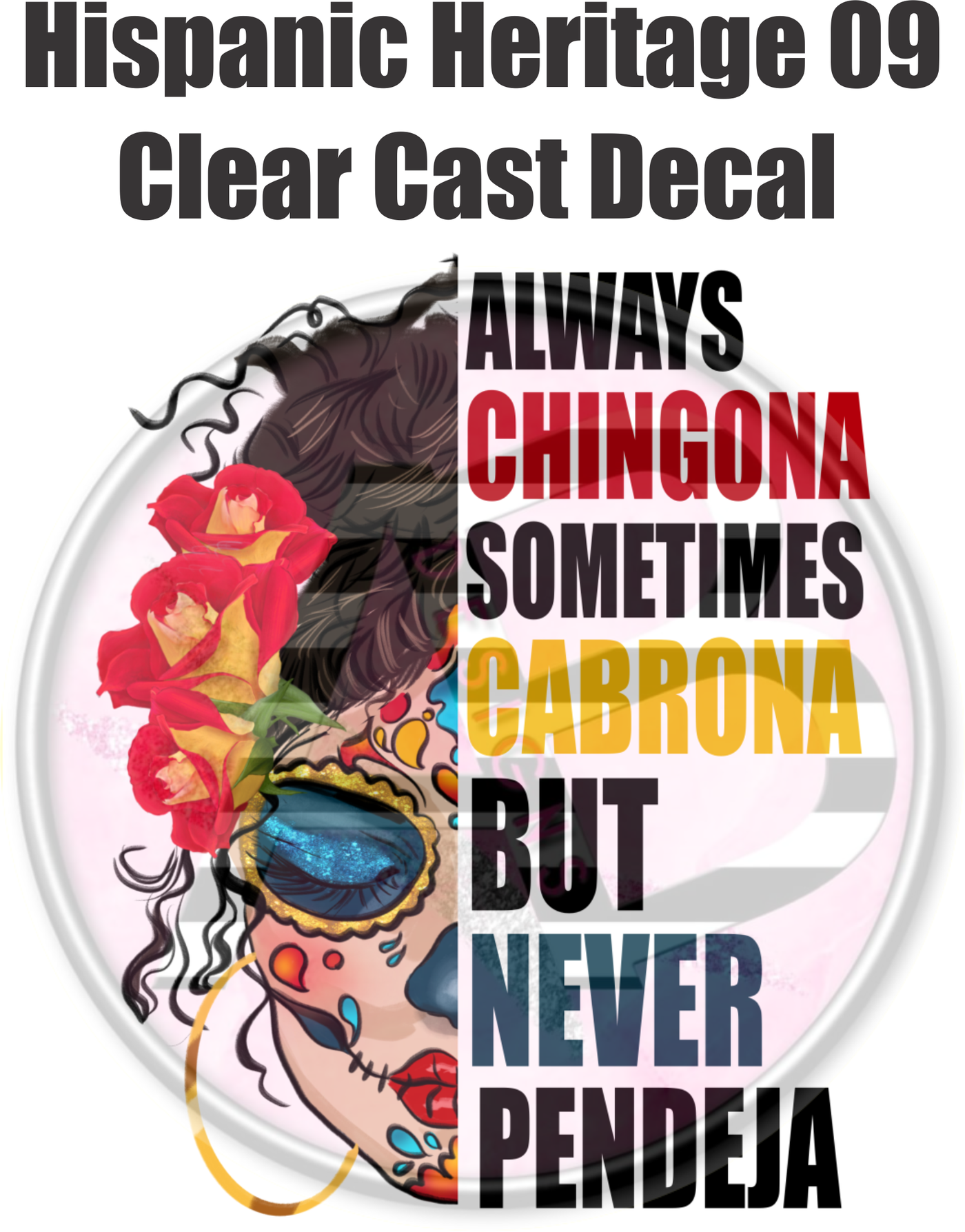 Hispanic Heritage 09 - Clear Cast Decal