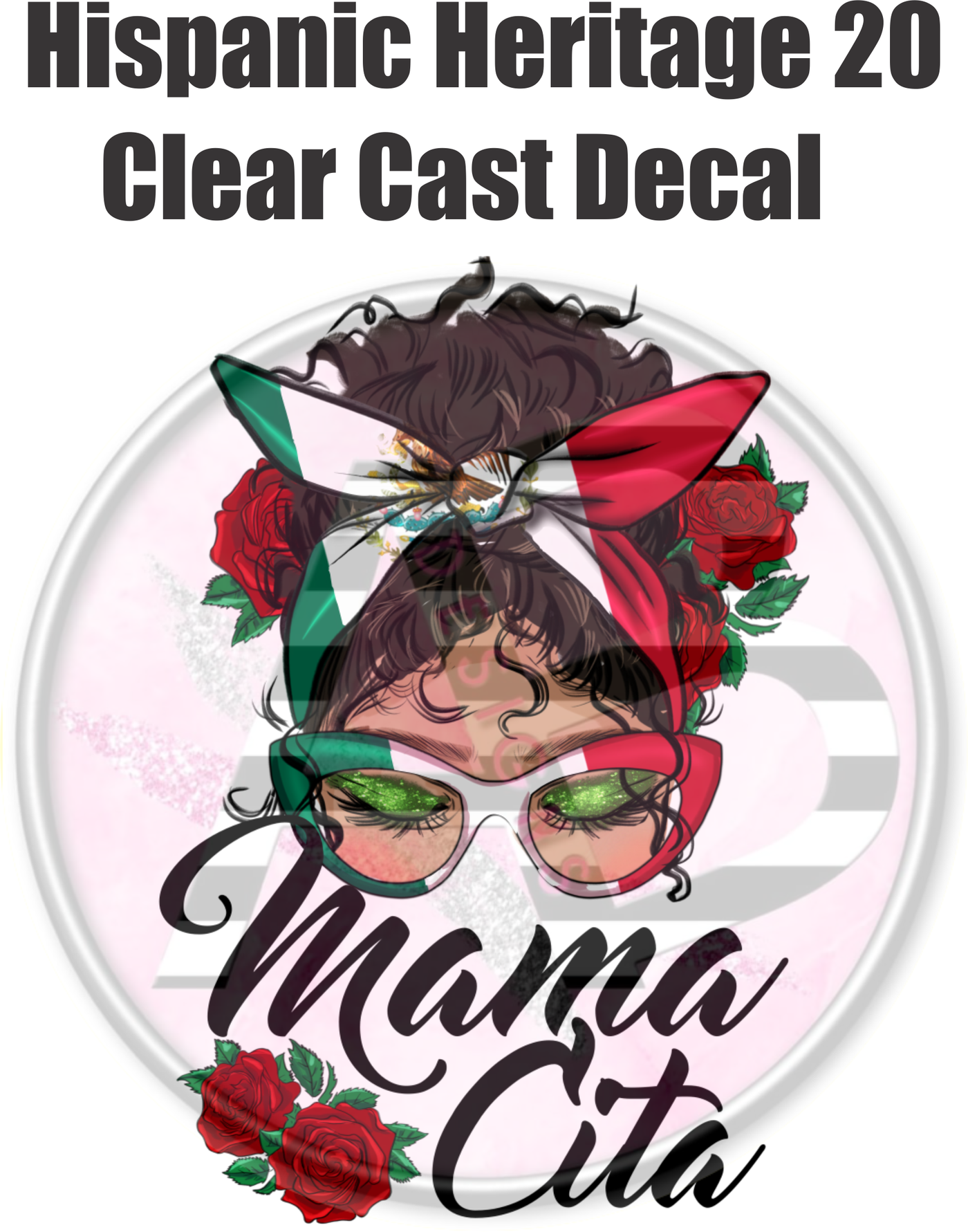 Hispanic Heritage 20 - Clear Cast Decal