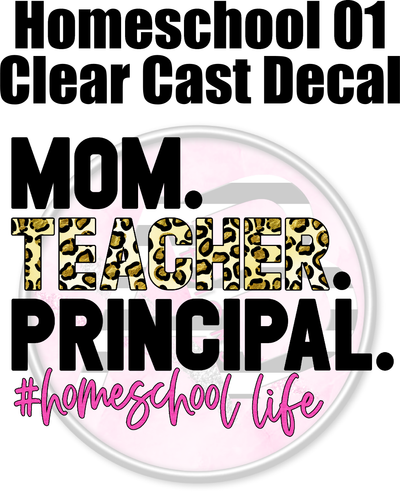 Homeschool 01 - Clear Cast Decal