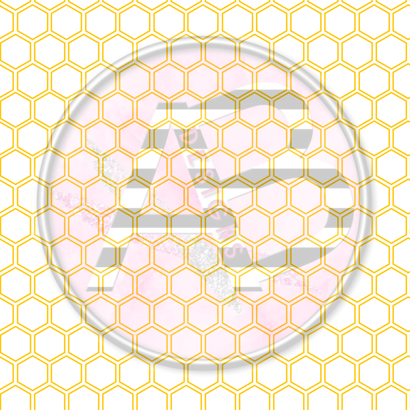 Adhesive Patterned Vinyl - Honey Bee 12