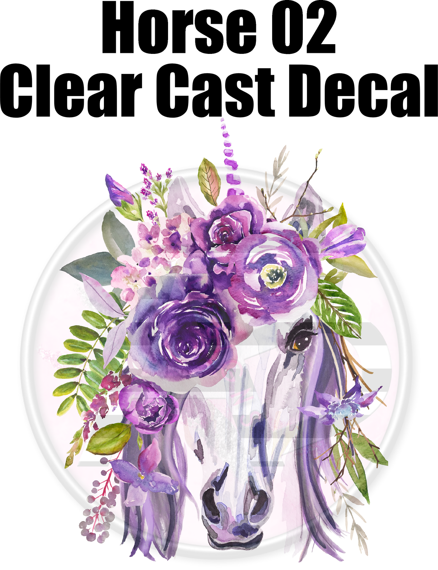 Horse 02 - Clear Cast Decal