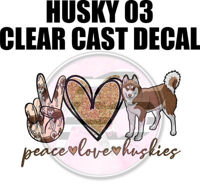Husky 03 - Clear Cast Decal