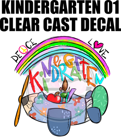 Kindergarten 01 - Clear Cast Decal