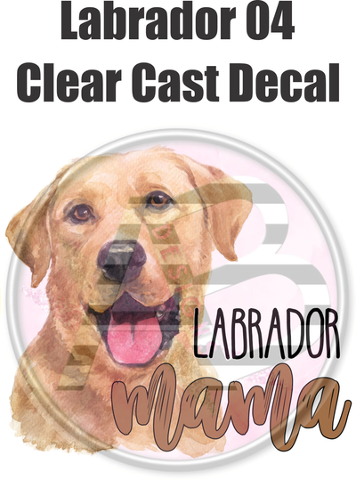 Labrador 04 - Clear Cast Decal
