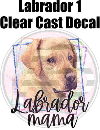 Labrador 1 - Clear Cast Decal