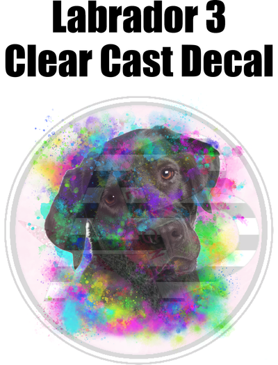 Labrador 3 - Clear Cast Decal