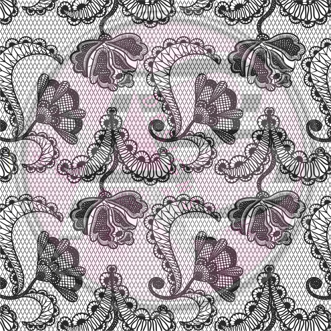 Adhesive Patterned Vinyl - Lace 06