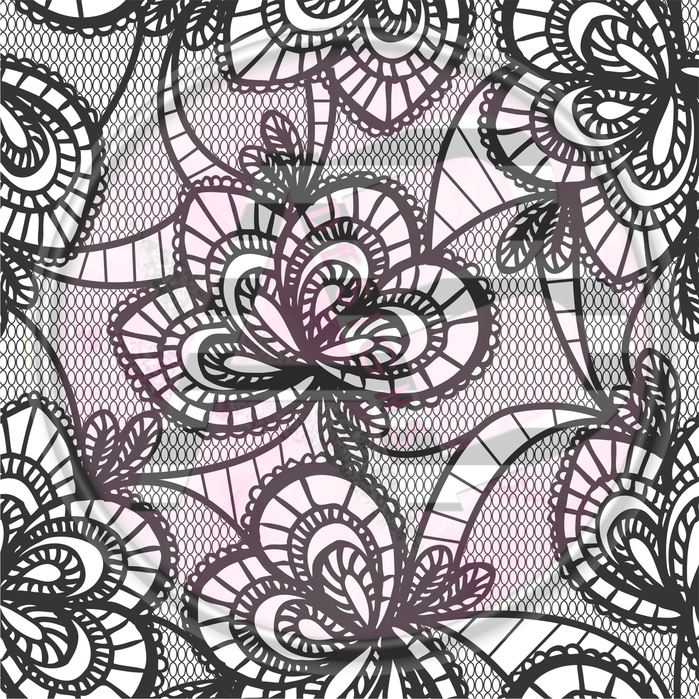 Adhesive Patterned Vinyl - Lace 07