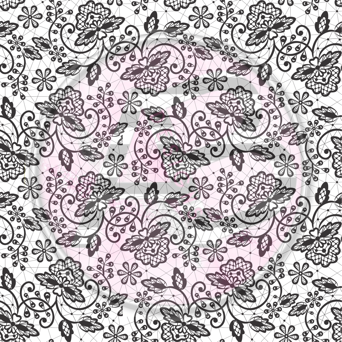 Adhesive Patterned Vinyl - Lace 09