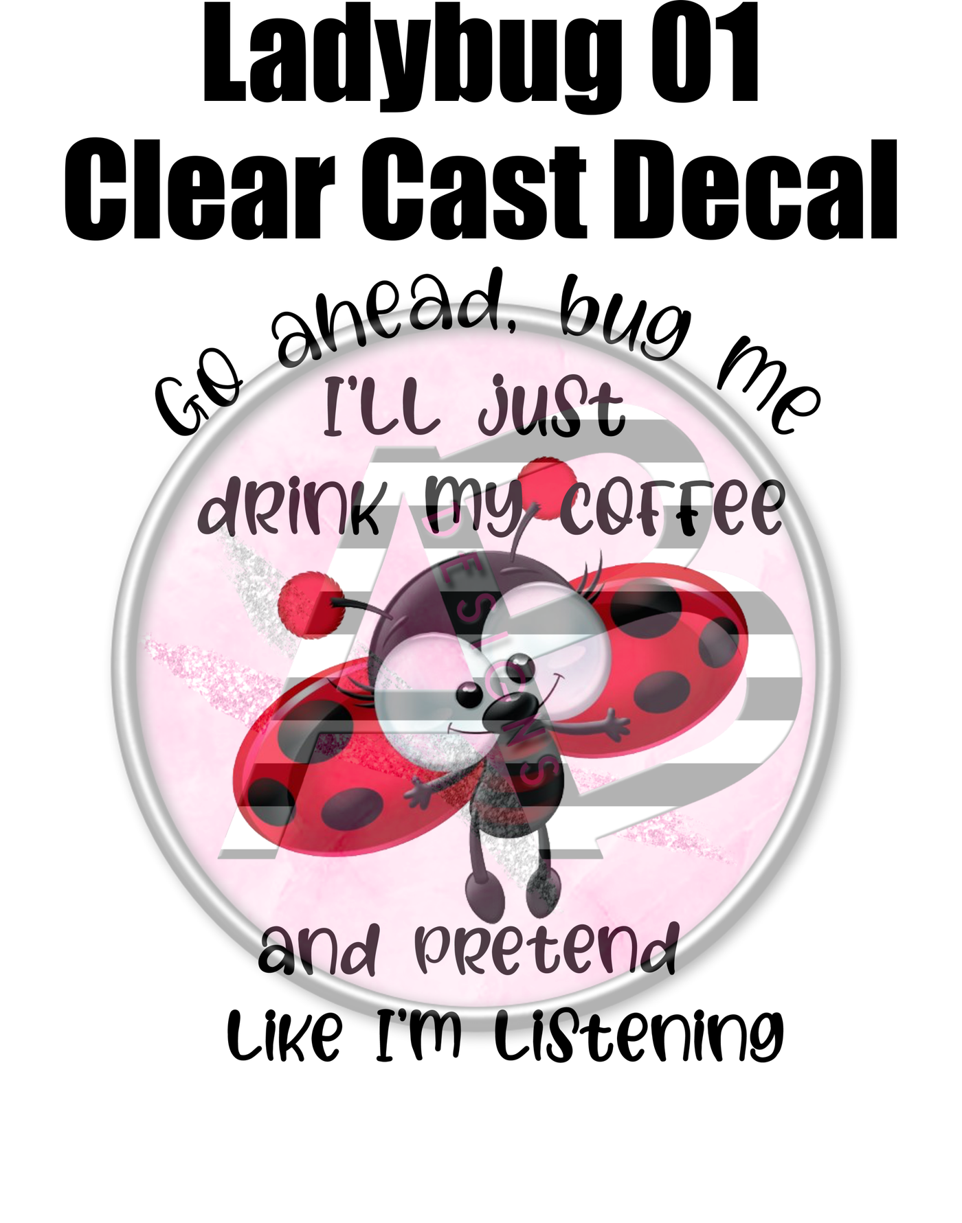 Ladybug 01 Clear Cast Decal