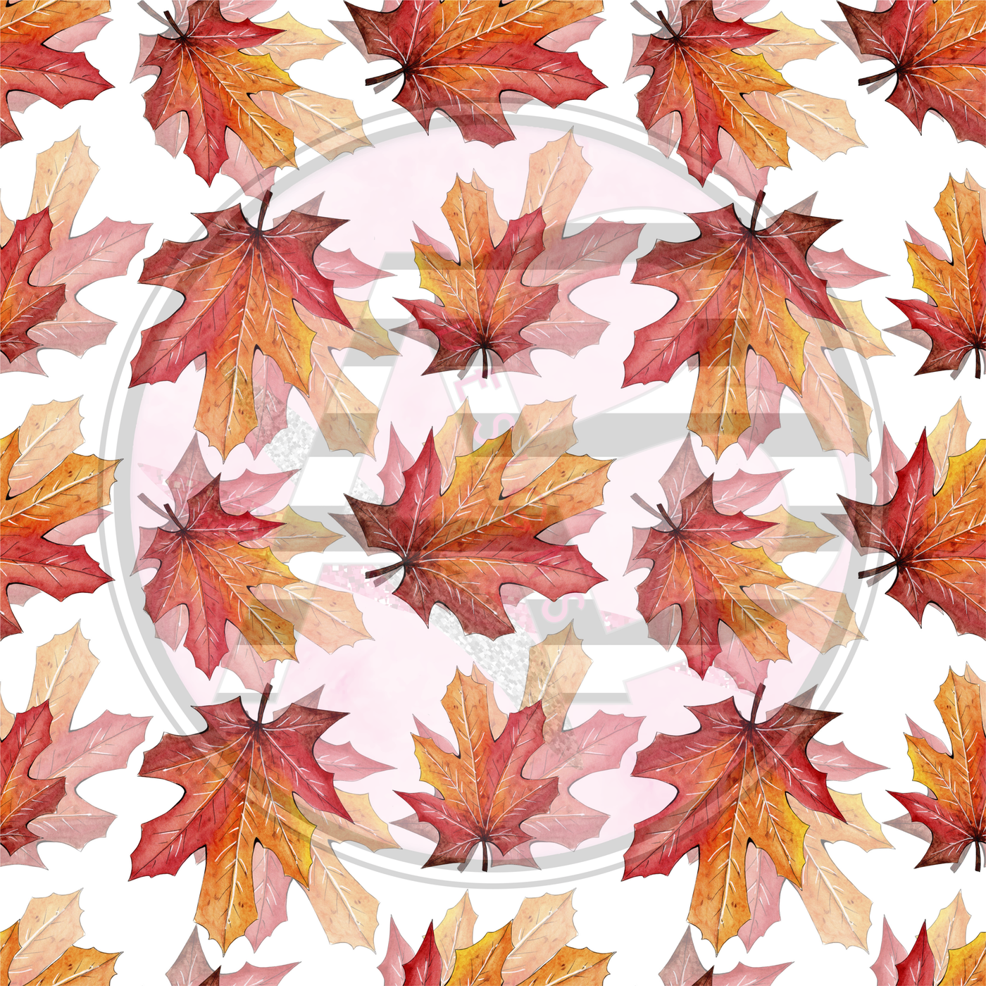 Fall Sub Box Leaves Full Sheet 12 x 12 - Clear Sheet