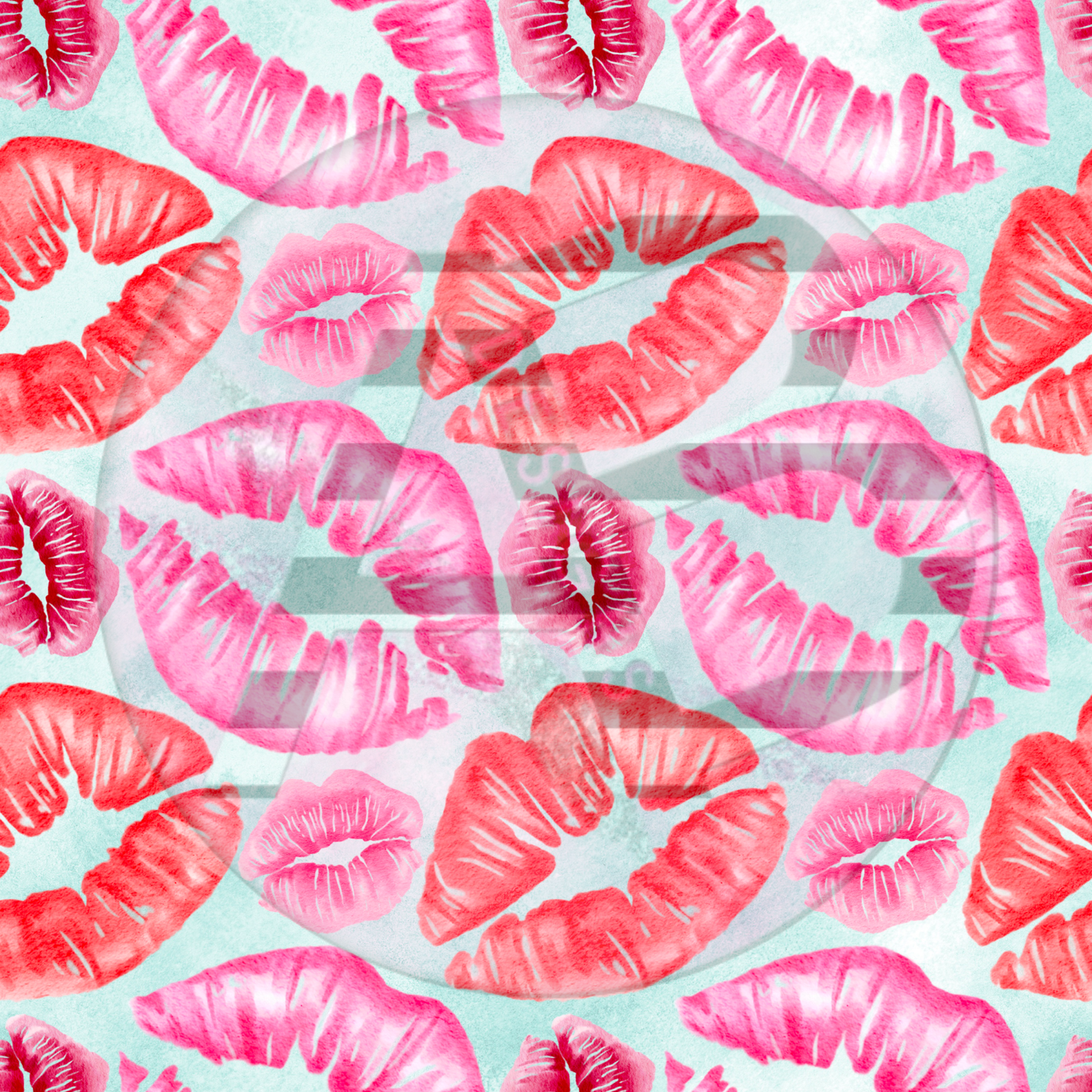 Adhesive Patterned Vinyl - Lips 02