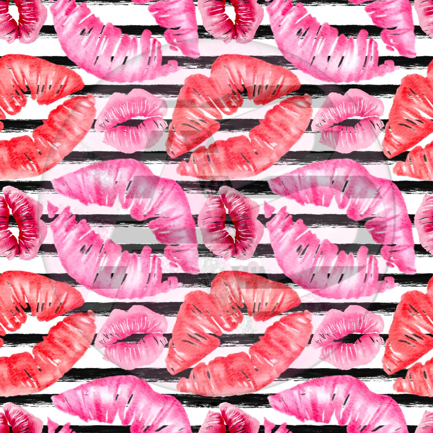 Adhesive Patterned Vinyl - Lips 03