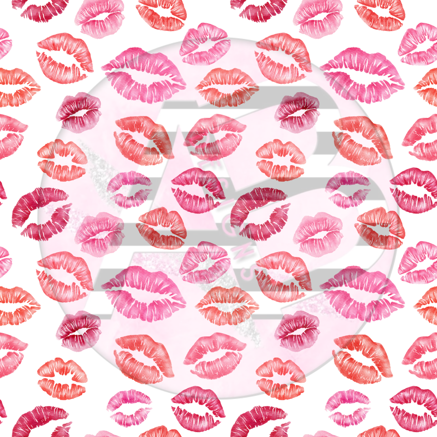 Adhesive Patterned Vinyl - Lips 05