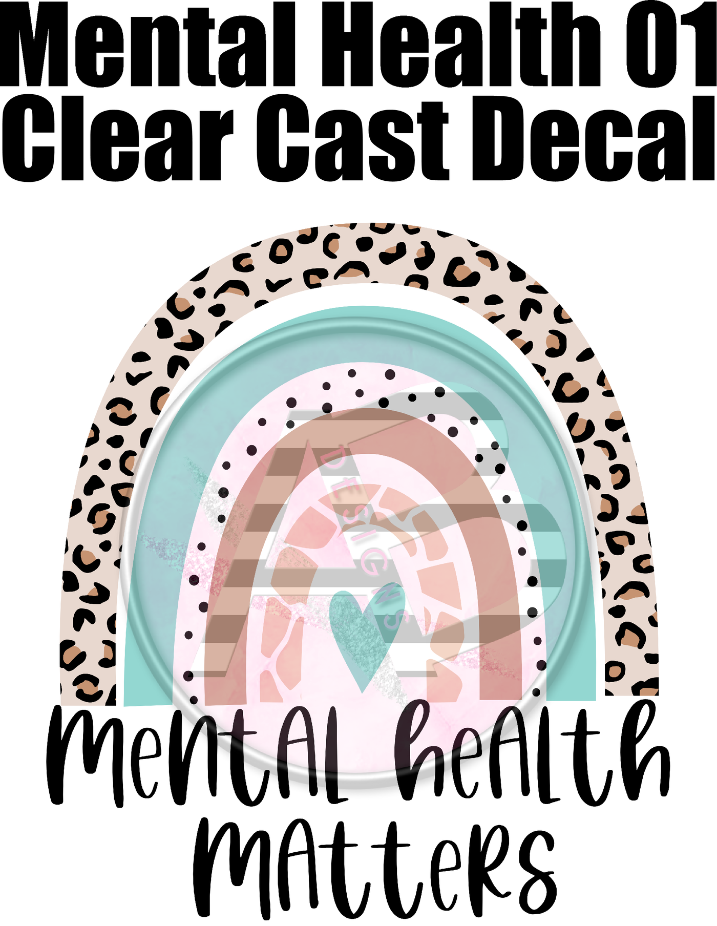 Mental Health 01 - Clear Cast Decal