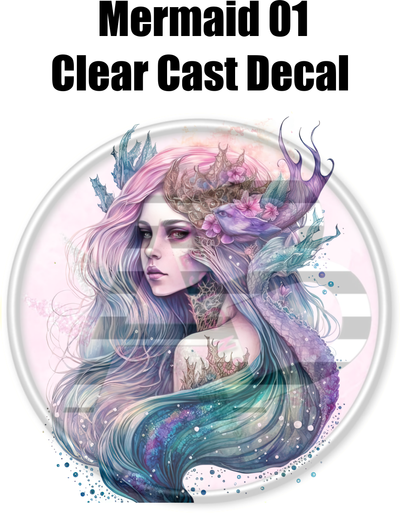 Mermaid 01 - Clear Cast Decal