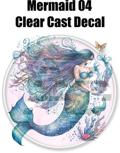 Mermaid 04 - Clear Cast Decal