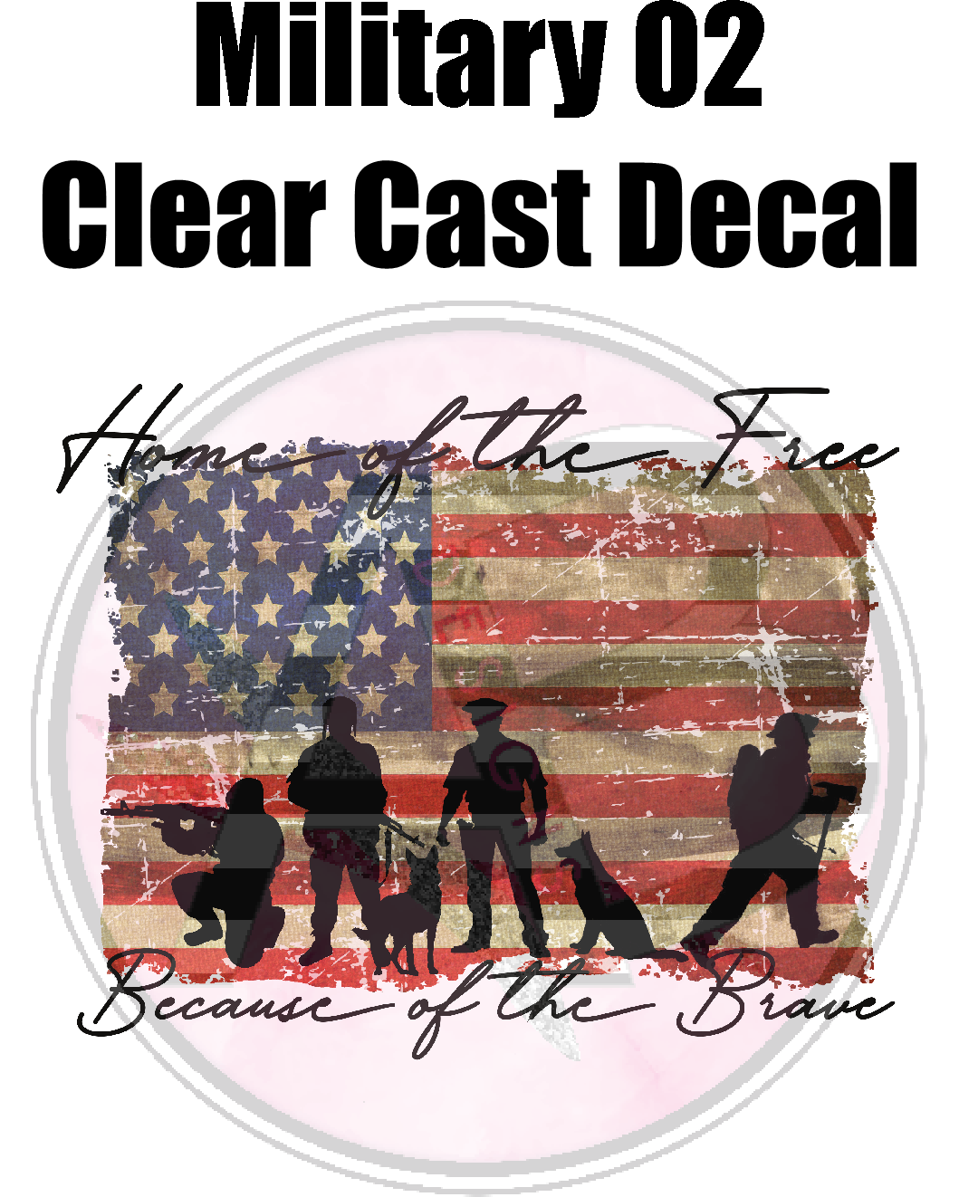 Military 02 - Clear Cast Decal