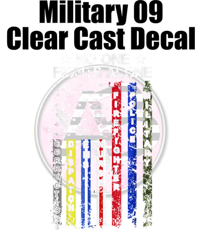 Military 09 - Clear Cast Decal