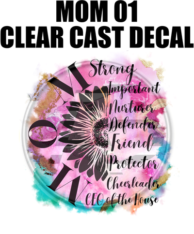 Mom 01 - Clear Cast Decal