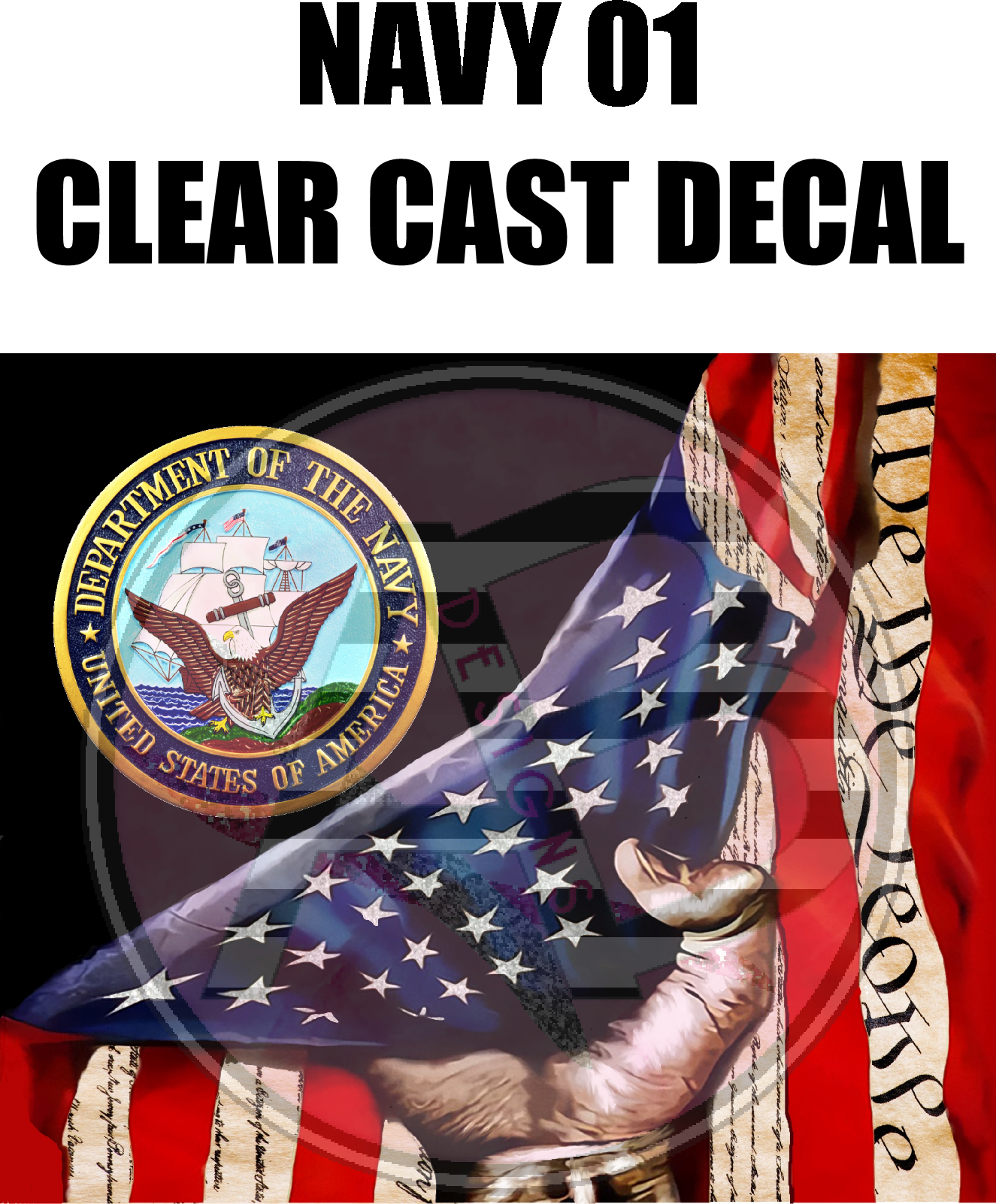 Navy 01 - Clear Cast Decal