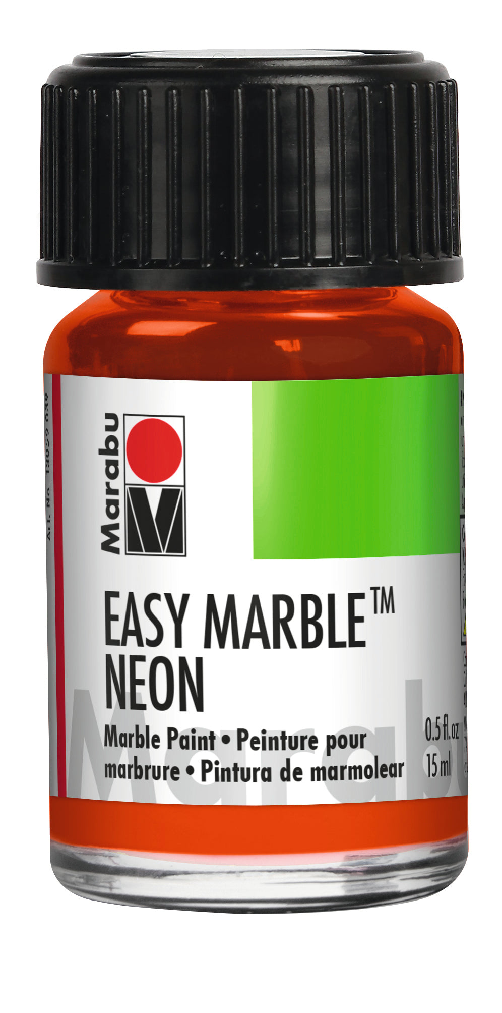 Neon Orange Marabu Easy Marble 324