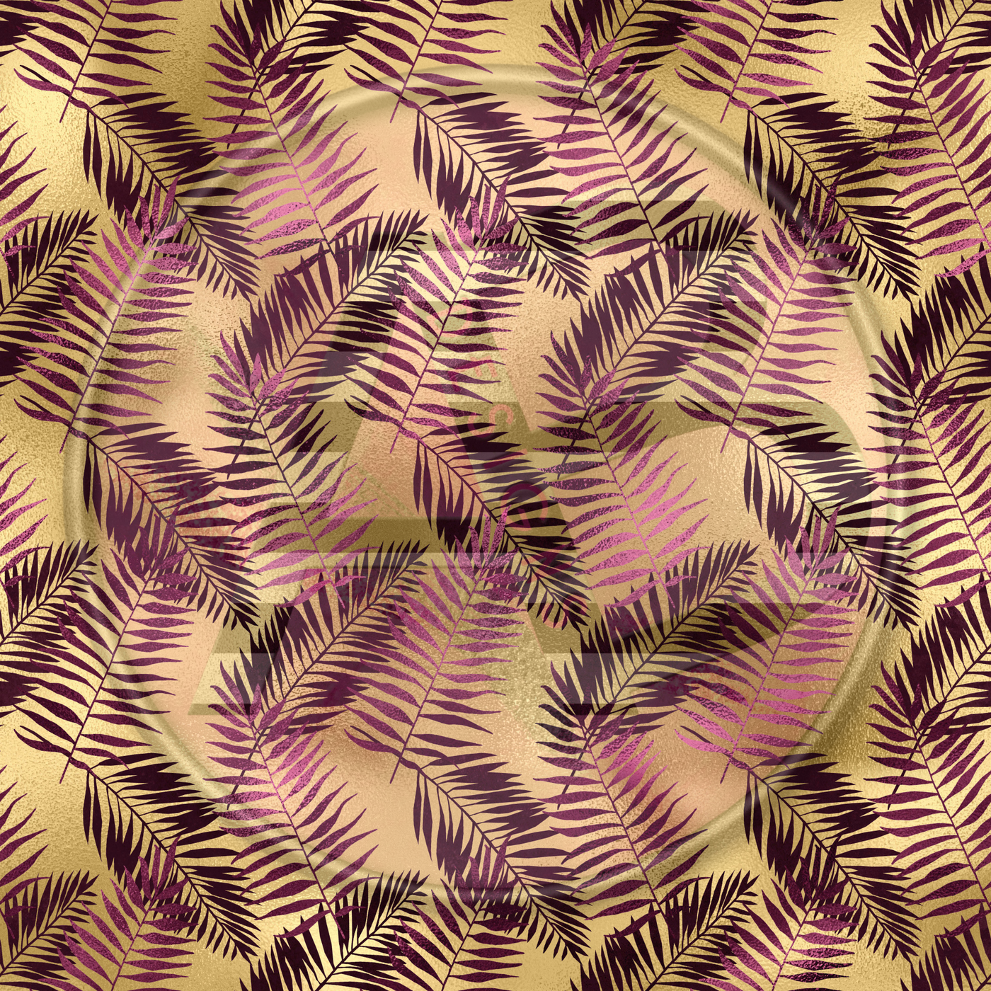 Adhesive Patterned Vinyl - Palm Leaf 06